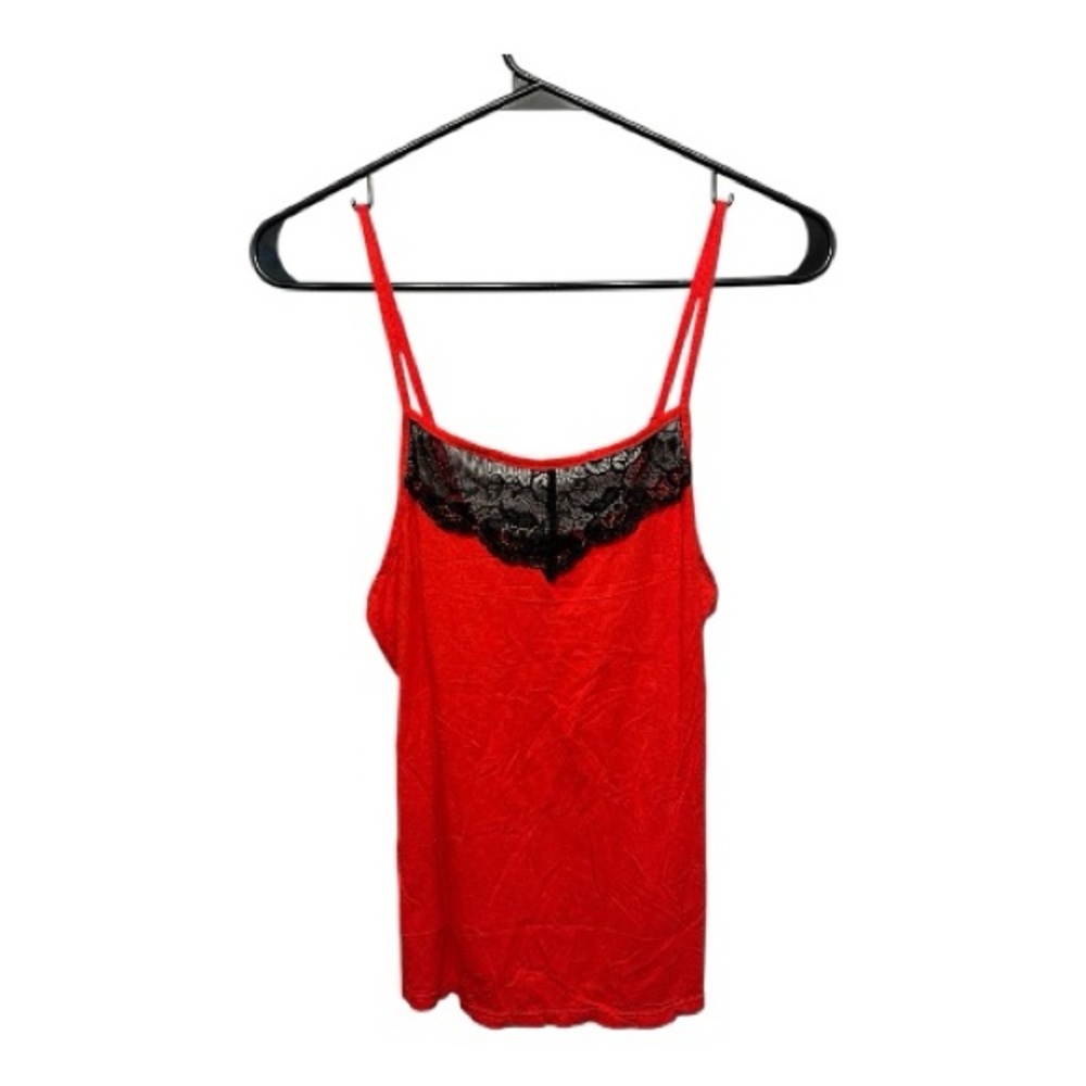 Avidlove Scarlet Lace Accent Y2K Style Tank Top Size Medium